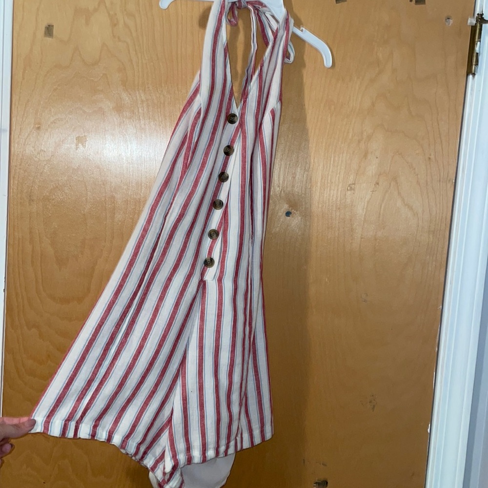 American Eagle Striped Romper